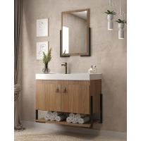 Gabinete Banheiro 60cm 2 Portas Com Cuba E Espelheira Multimóveis Cr10105 Noce Noce - 4