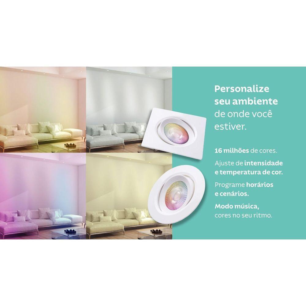 Spot Redondo De Embutir Tramontina Smart Led 350 Lm 5 Wspot Redondo De Embutir Tramontina Smart Led - 4