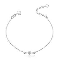 Tornozeleira Ponto De Luz Prata 925 - 25cm - 1