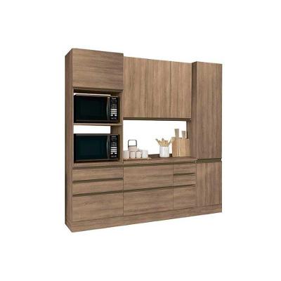 Kit de Cozinha Completa Maxxi 5 Portas 3 Gavetas MDF 120cm Branco