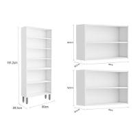 Cozinha Modulada Bertolini Evidence 3 Peças (2 Armários + 1 Paneleiro) Cpt50 Branco/Preto - 2