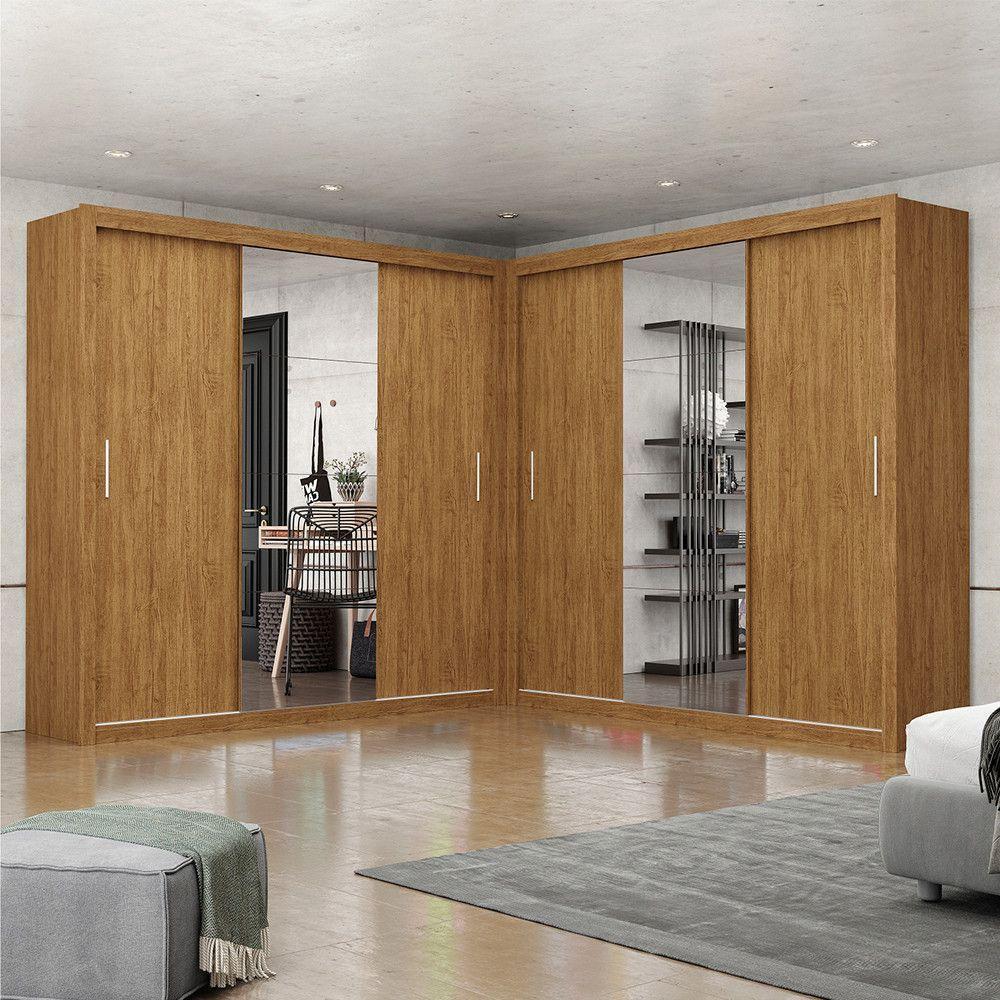 Closet Casal Premium Clarice Plus 06 Portas 8 Gavetas Freijó - 1