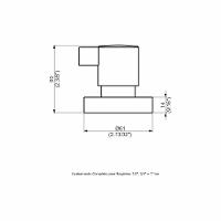 Acabamento Registro Base Docol 1-2 E 3-4 E 1 (pequeno) - Ice - 2