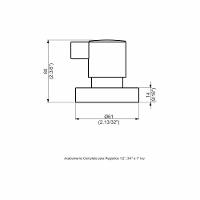 Acabamento Registro Base Deca 1-2 E 3-4 E 1 (pequeno) - Ice - 2