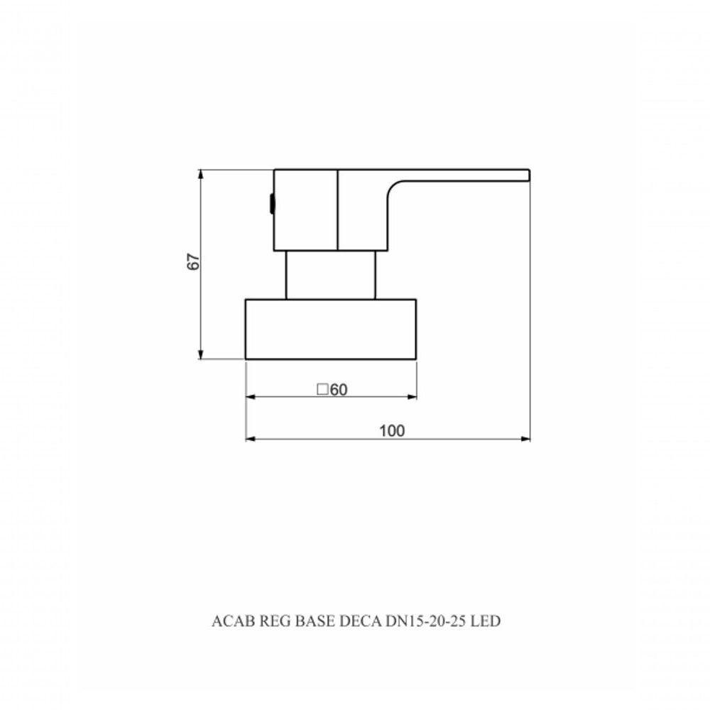 Acabamento De Registro Base Docol 1-2 E 3-4 E 1 (pequeno) - Led - 2