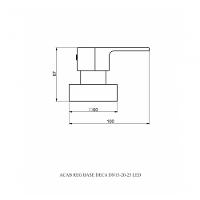 Acabamento De Registro Base Docol 1-2 E 3-4 E 1 (pequeno) - Led - 3