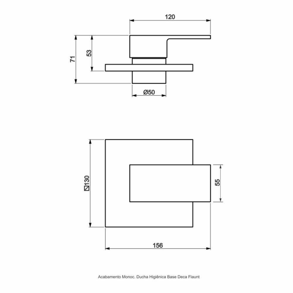 Acabamento Monocomando Ducha Higiênica - Flaunt - 2