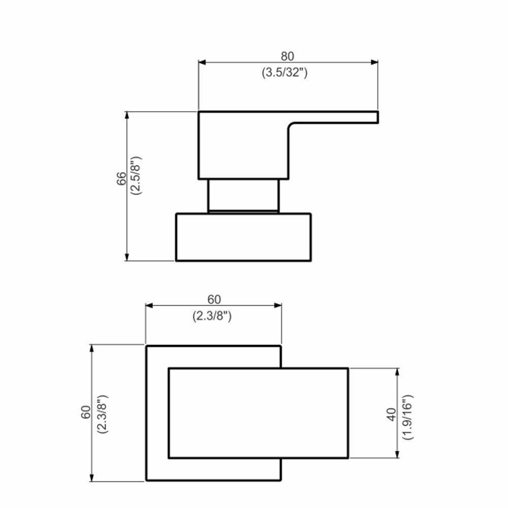 Acabamento Registro Base Deca 1-2 E 3-4 E 1 (pequeno) - Flaunt - 2