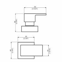 Acabamento Registro Base Deca 1-2 E 3-4 E 1 (pequeno) - Flaunt - 2