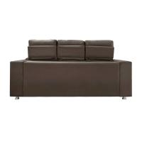 Sofá Retrátil E Reclinável 3 Lugares Londres 2.10cm C/molas - Suede Marrom - 2