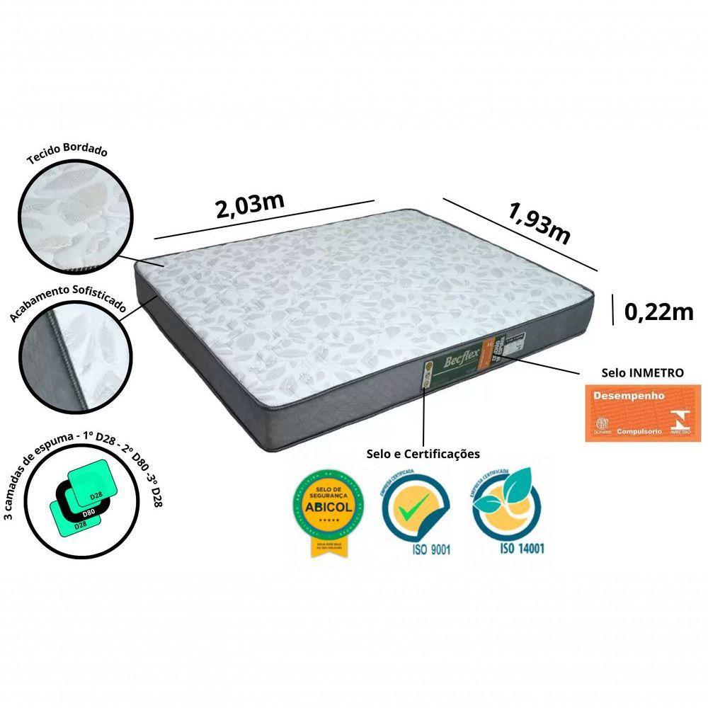 Colchão Espuma Becflex King Titan Diamond 1,93 - 2