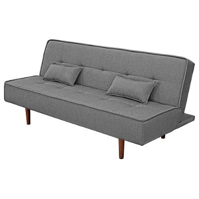 Sofá Cama Silver Linho Cinza Grafite 1,92 - Star Confort Cinza Grafite