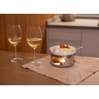 Aparelho De Fondue Queijo Brie 4 Peças Espatula Rechaud Base Inox Serviço Kit Conjunto - 12