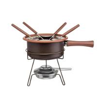 Aparelho De Fondue Antiaderente Aspen Chocolate Queijo 1 Litro Conjunto Kit Serviço - 2