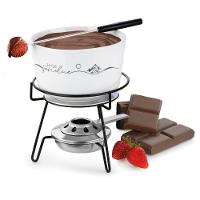 Aparelho De Fondue Queijo Chocolate Porcelana Fondue 8 Peças Serviço Conjunto Kit Cerâmica Swiss