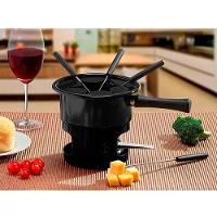 Aparelho De Serviço Fondue Viena 8 Peças Panela 1 Litro Conjunto Serviço Kit Carne Chocolate Queijo - 2