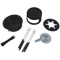 Aparelho De Serviço Fondue Viena 8 Peças Panela 1 Litro Conjunto Serviço Kit Carne Chocolate Queijo - 3