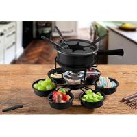 Aparelho De Fondue Antiaderente Base Giratória Carroussel 16 Peças Para Fondue De Chocolate Queijo - 9