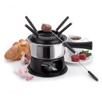 Aparelho De Fondue Lugano Panela Aço Inox 1,4 Litros Para Carnes óleo Kit Conjunto Serviço - 1