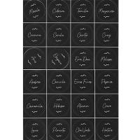 Kit Porta Condimentos Chá Temperos 6 Potes Vidro 195ml Acompanha Cartela Adesivos Para Identificar - 8