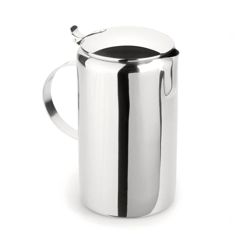 Jarra De Suco Inox 2,3 Litros Com Tampa água Saborizada Refresco Verão Com Bico Casa Cozinha - 1