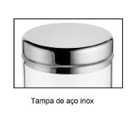 Pote Multiuso 400ml Vedação Tampa De Inox Cozinha Banheiro Hermetico Temperos Condimentos Algodão - 3