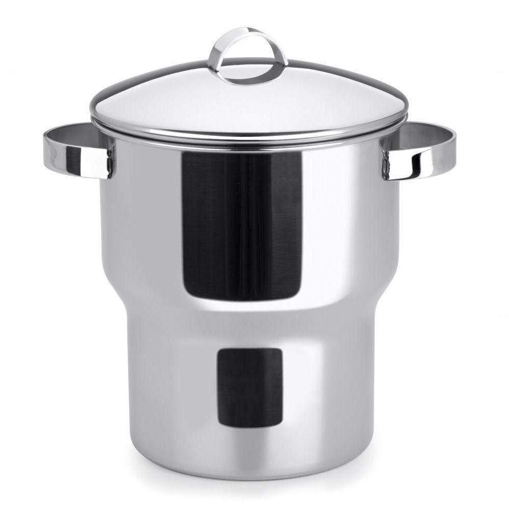 Panela Cuscuzeira De Indução Grande Aço Inox 3 Litros Aparelho Cuscuz Fogão Elétrico Indução - 1