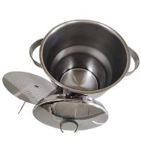 Panela Cuscuzeira De Indução Grande Aço Inox 3 Litros Aparelho Cuscuz Fogão Elétrico Indução - 2