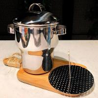 Panela Cuscuzeira De Indução Grande Aço Inox 3 Litros Aparelho Cuscuz Fogão Elétrico Indução - 5