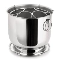 Champanheira Grande Inox Balde De Gelo Com Divisor Para 5 Garrafas 12 Litros Base Coletora De água - 1