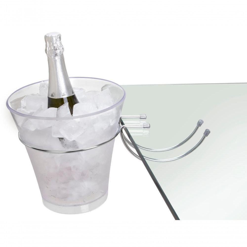 Balde De Gelo Com Suporte Para Pendurar Em Mesas 4 Litros Garrafas Champanheira Servir Bar Festa - 1