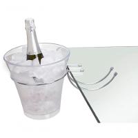 Balde De Gelo Com Suporte Para Pendurar Em Mesas 4 Litros Garrafas Champanheira Servir Bar Festa - 1