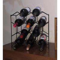 Adega De Mesa Bancada Vinho Garrafa Champanhe Colméia 8 Garrafas Acabamento Preto Bar Casa Cozinha - 13