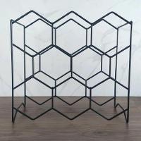 Adega De Mesa Bancada Vinho Garrafa Champanhe Colméia 8 Garrafas Acabamento Preto Bar Casa Cozinha - 15