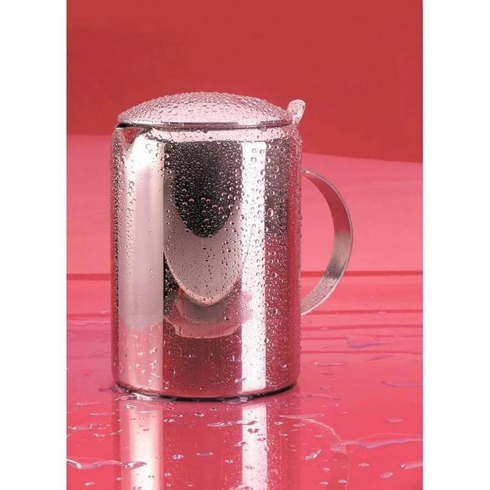 Jarra De Suco Inox 1,8 Litros Com Tampa água Bebidas Servir Mesa Posta Chá Café Bar Garrafa - 2