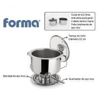 Rechaud Aço Inox Banho Maria Com Bowl Embutido Grande 8,2 Litros Buffet Restaurante Sopa Feijão - 2