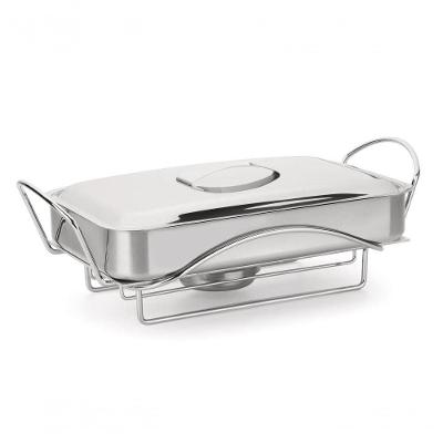 Réchaud Assadeira Travessa Inox 5 Peças Buffet Forma Para Forno Restaurante Servir Pratos Quentes