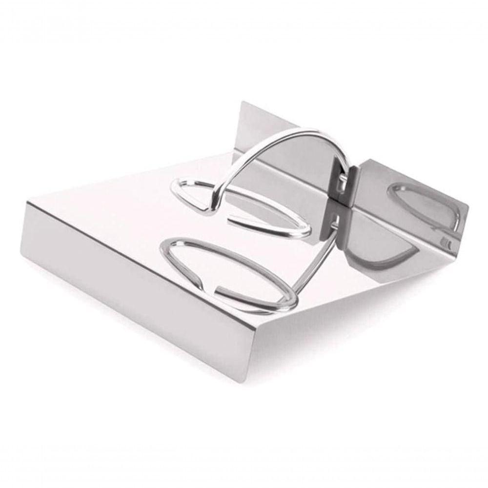 Porta Guardanapos De Papel Aço Inox Organizador De Cozinha Mesa Posta Servir Com Contrapeso Gloss - 4