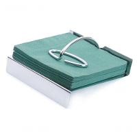 Porta Guardanapos De Papel Aço Inox Organizador De Cozinha Mesa Posta Servir Com Contrapeso Gloss - 3