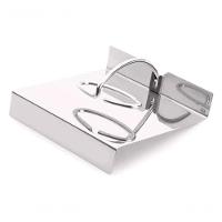 Porta Guardanapos De Papel Aço Inox Organizador De Cozinha Mesa Posta Servir Com Contrapeso Gloss - 4