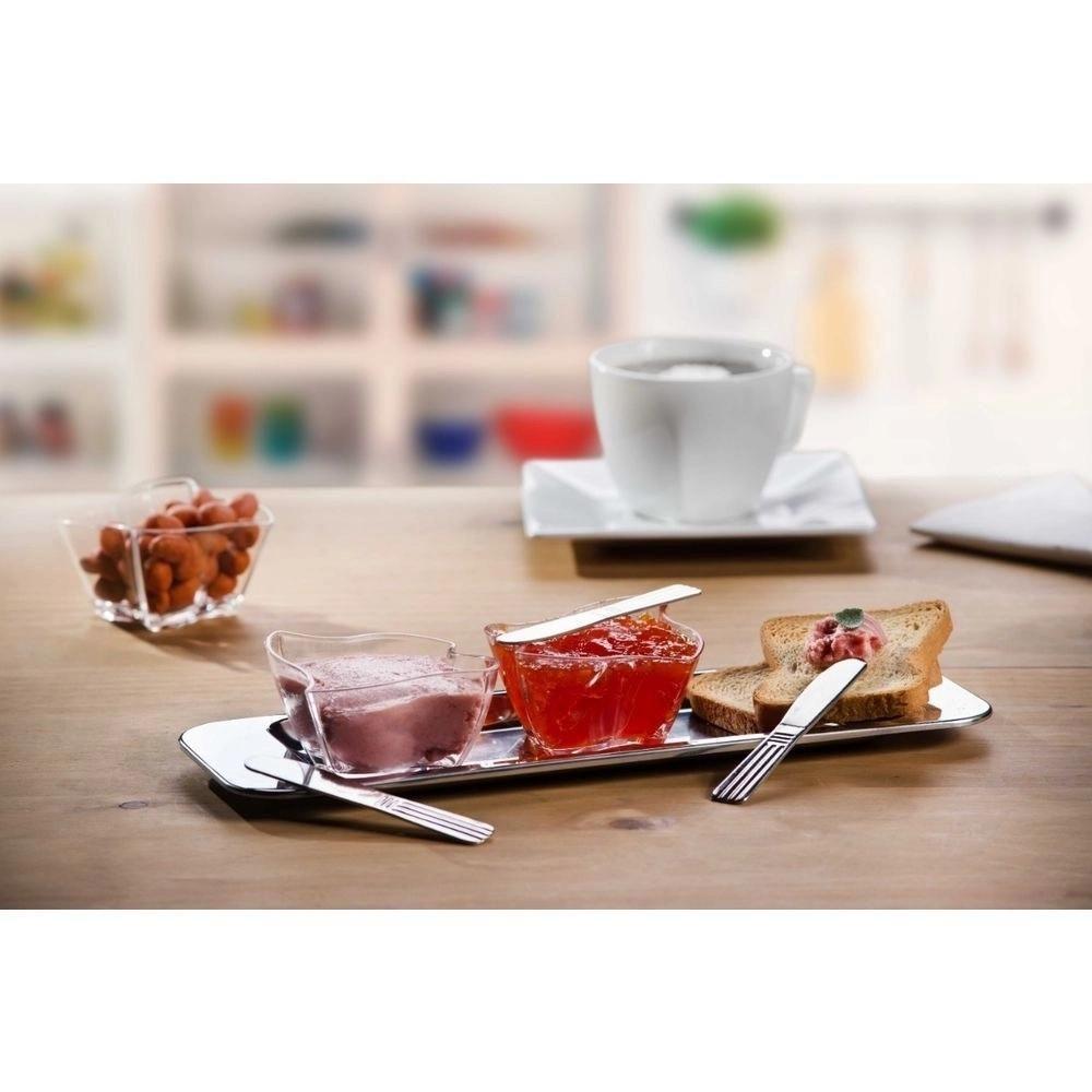 Kit 4 Espátula Inox Para Passar Manteiga Margarina Patê Antepastos Mesa Servir Caixa Presente - 3