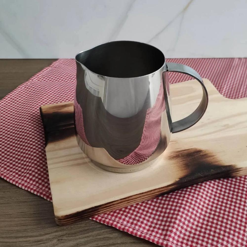 Bule Inox Com Alça Lyr Barista 550ml Para Café Chá Leite Mesa Servrir Aço Inoxidável Jarra - 4