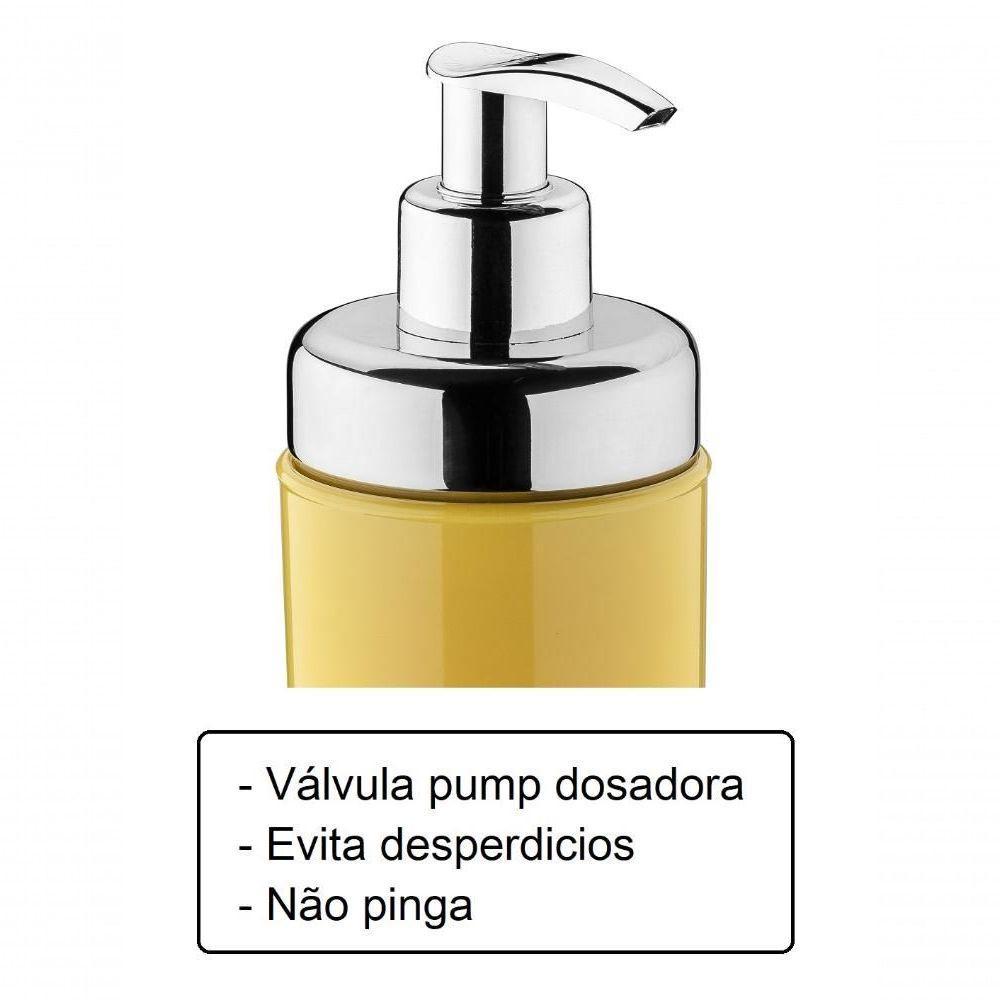 Pote Bisnaga Mostarda Dispenser Para Molho 300ml Com Válvula Pump Cozinha Mesa Servir Condimentos - 3
