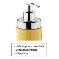 Pote Bisnaga Mostarda Dispenser Para Molho 300ml Com Válvula Pump Cozinha Mesa Servir Condimentos - 3