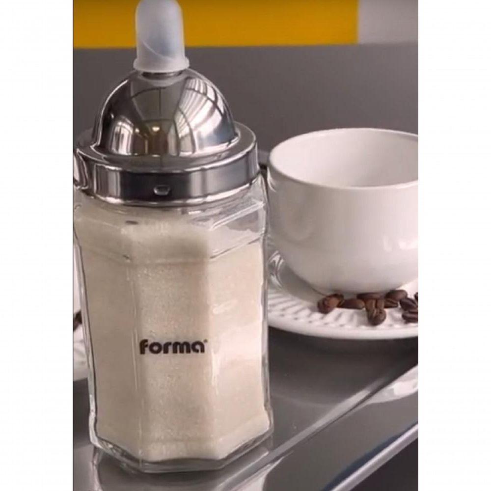 Açucareiro De Vidro Com Dosador 230g Pote Para Servir Açucar Mesa Chá Café Casa Cozinha - 5