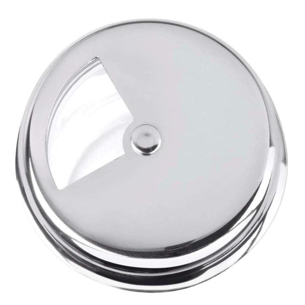 Pote De Vidro Para Queijo Ralado Queijeira Temperos 160g Oregano Ervas Multiuso Tampa Aço Inox - 5