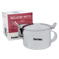 Açucareiro Inox Pote Para Açucar 250g Com Colher Aço Inoxidavel Mesa Chá Café Casa Cozinha Mesa - 4