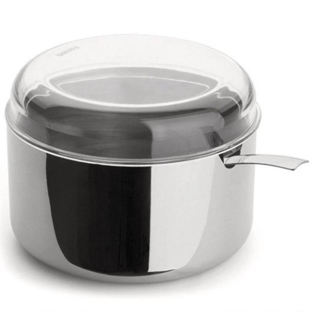 Açucareiro De Aço Inox 350g Com Colher Tampa Porta Açucar Cozinha Casa Multiuso Temperos Chá Café - 2