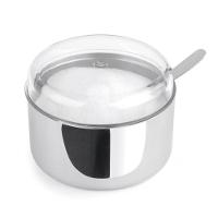 Açucareiro De Aço Inox 350g Com Colher Tampa Porta Açucar Cozinha Casa Multiuso Temperos Chá Café - 1
