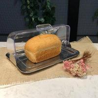 Porta Pão Inox Cúpula Acrílico Basculante Vision Multiuso - 2